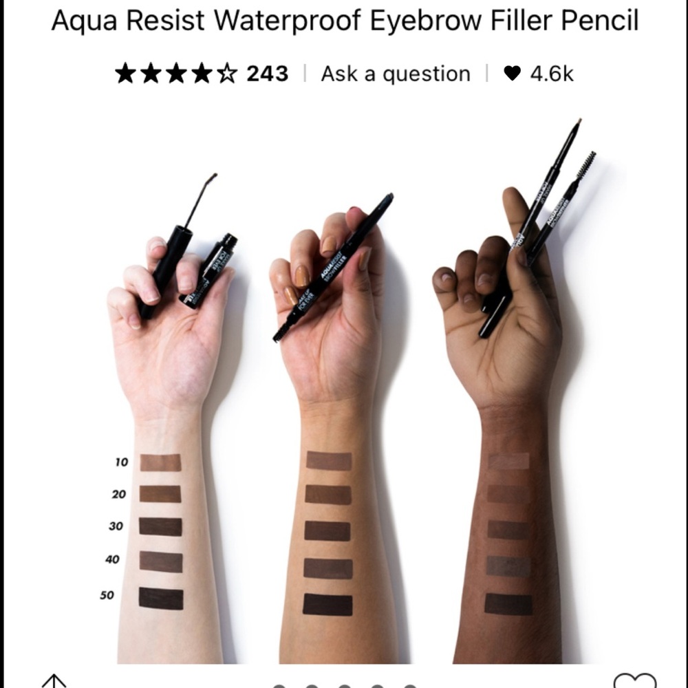 Make Up For Ever Aqua Resist Brow Filler - Soft Brown - Picture 3 of 3